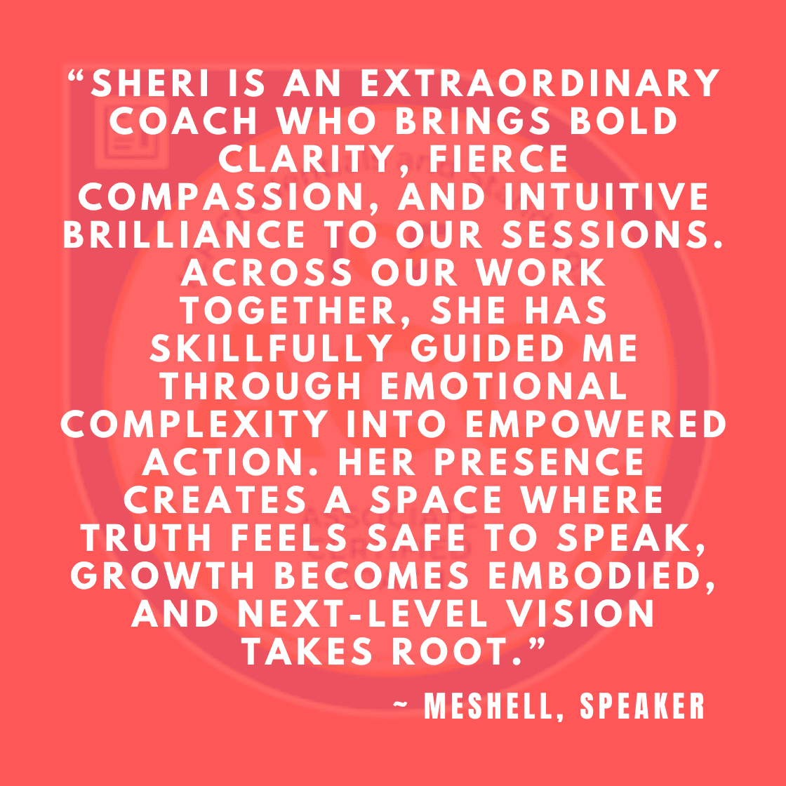 Meshell testimonial