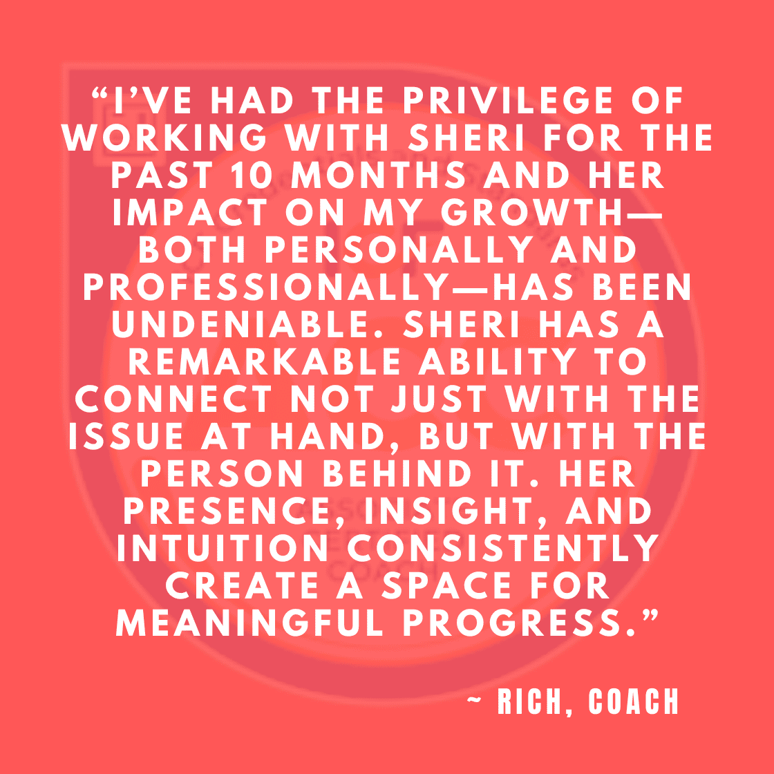 Rich testimonial