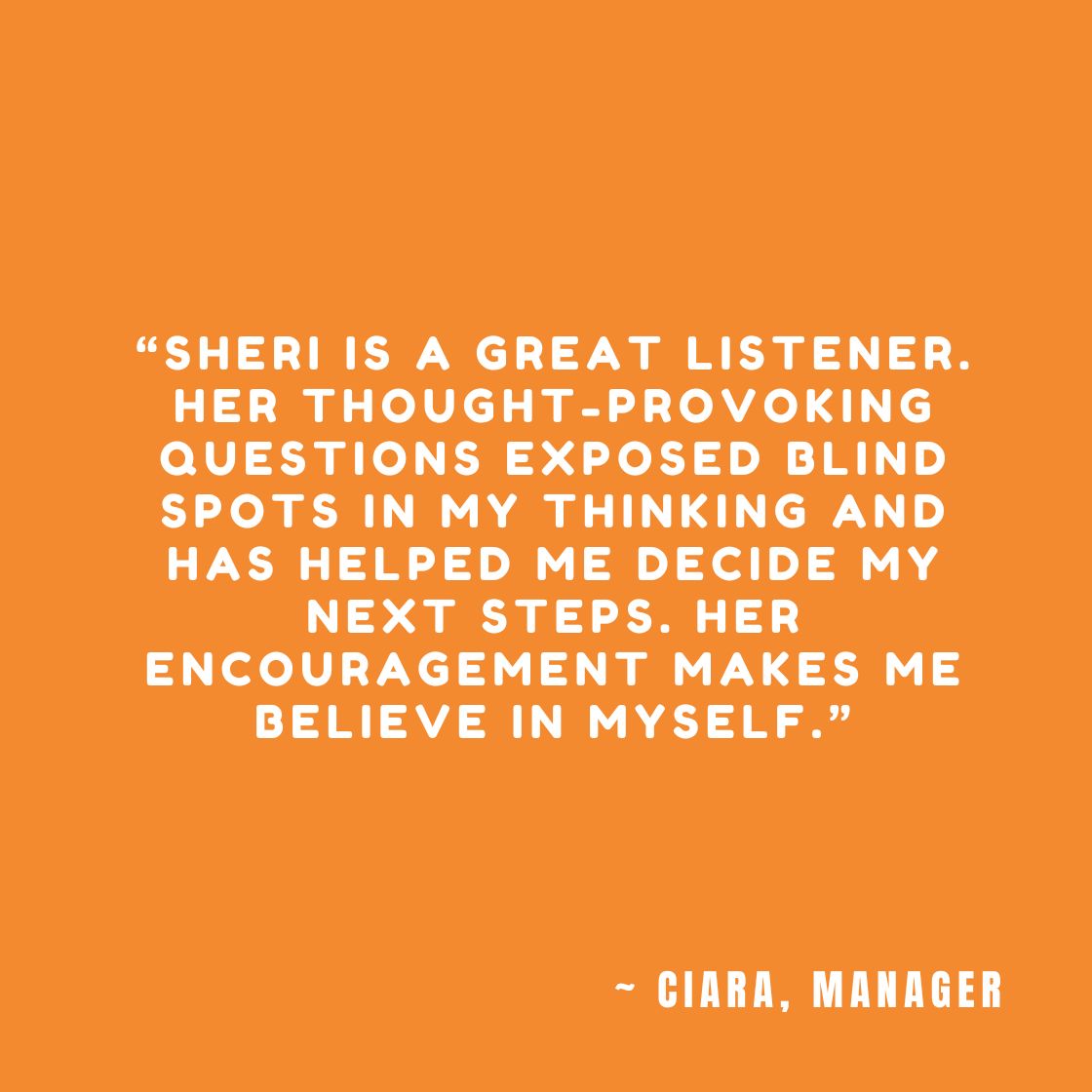Ciera testimonial