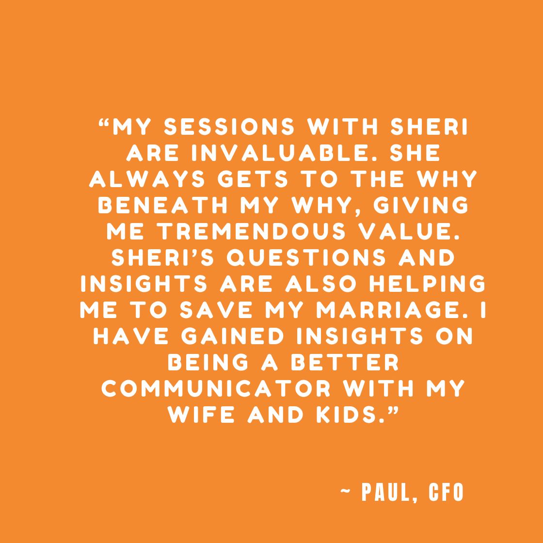 Paul testimonial